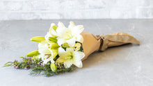 Load image into Gallery viewer, White Lilies Asiatic Hand-Tied Bouquet No1336
