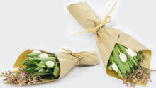Load image into Gallery viewer, White Tulips Hand-Tied Bouquet No1318
